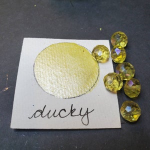 Ducky, Métallisé, chatoyant, peinture à l’aquarelle faite à la main pour la peinture, les techniques mixtes et le scrapbooking sur papier, et la calligraphie.
