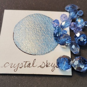 Crystal Skys, pittura ad acquerello metallica, scintillante, fatta a mano per pittura, tecnica mista e scrapbooking su carta e stampaggio.