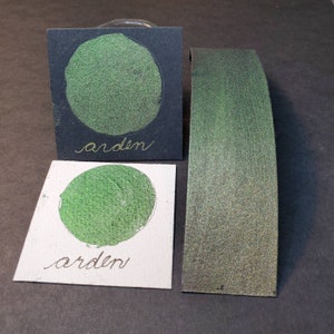Arden, Metallic, scintillante, vernice ad acquerello fatta a mano per la pittura, tecnica mista e scrapbooking di carta e calligrafia.