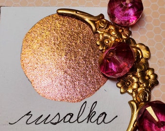 Rusalka, Metallic, shimmering, handmade watercolor paint for painting, mixed media and paper scrapbooking, and stamping.