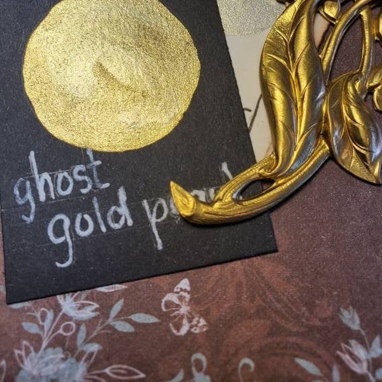 Ghost Gold Pearl Metallic Shimmering Handmade Watercolor - Etsy