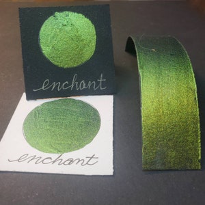 Vernice ad acquerello a incanto, metallica, scintillante e fatta a mano per la pittura, la pittura mista e la scrapbooking della carta e la calligrafia.