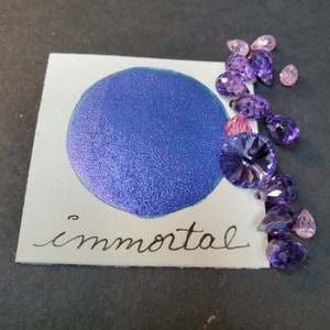 Vernice acquerello immortale, metallica, scintillante e fatta a mano per pittura, tecnica mista e scrapbooking di carta e calligrafia.