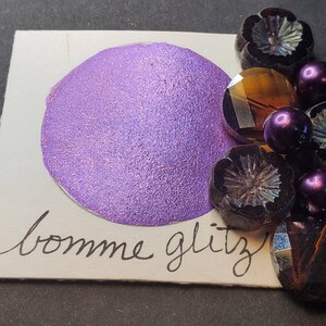 Bomme Glitz, pittura ad acquerello metallica, scintillante, fatta a mano per pittura, tecnica mista, scrapbooking su carta e stampaggio.