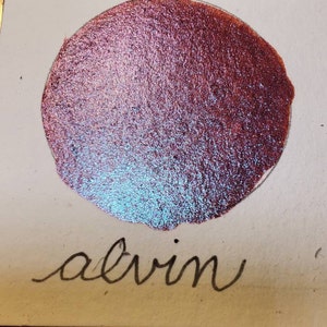 Alvin, colori ad acquerello metallizzati e scintillanti, realizzati a mano, per pittura, tecniche miste, scrapbooking su carta e timbratura.