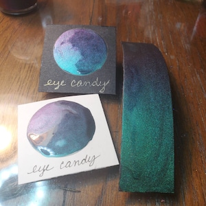 Eye Candy, Metallic, scintillante, vernice ad acquerello fatta a mano per pittura, tecnica mista e scrapbooking di carta e stampaggio.