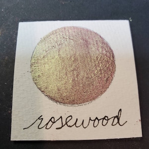 Bois de rose, métallique, chatoyant, peinture à l’aquarelle faite à la main pour la peinture, les techniques mixtes et le scrapbooking sur papier, et la calligraphie.