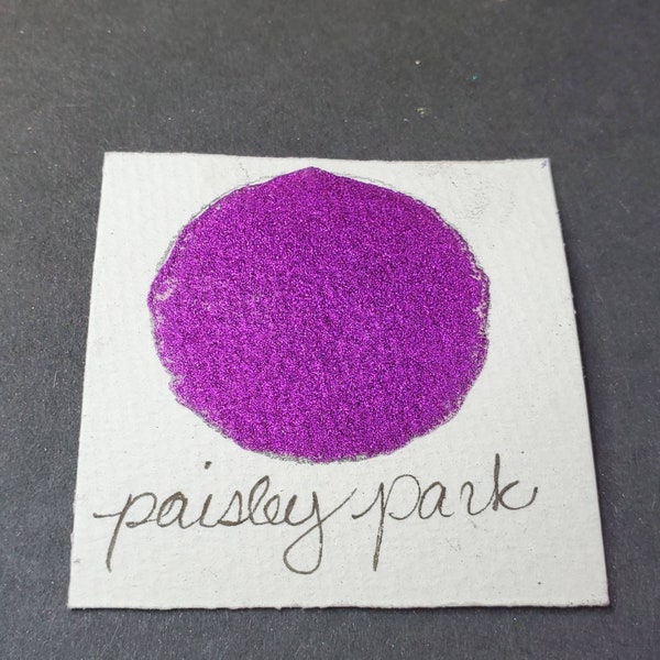 Paisley Park, Metallic, shimmering, handmade watercolor paint for painting, mixed media and paper scrapbooking, and stamping.