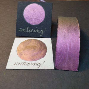 Acquerello seducente e supershift, Metallic, scintillante, vernice acquerello fatta a mano per la pittura, supporti misti, scrapbooking e calligrafia.