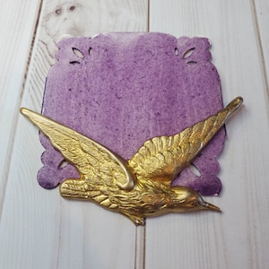 Vernice ad acquerello viola, opaca fatta a mano per pittura, tecnica mista, scrapbooking su carta e stampaggio.