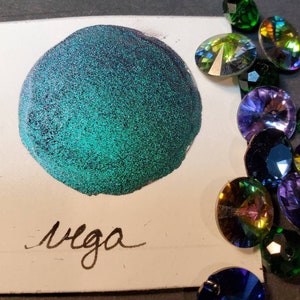 Vega, Metallic, scintillante, vernice ad acquerello fatto a mano per la pittura, media misti e scrapbooking di carta, e stampaggio.