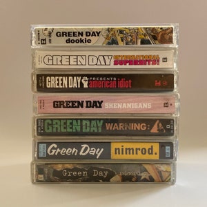 Green Day / American Idiot Warning Insomniac International Superhits Dookie Nimrod Shenanigans - Audio Cassette Tape