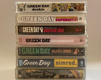 Green Day / American Idiot Warning Insomniac International Superhits Dookie Nimrod Shenanigans - Audio Cassette Tape