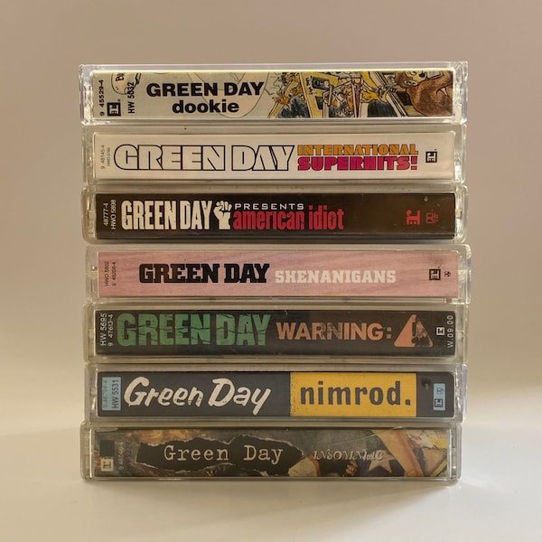 Green Day / American Idiot Warning Insomniac International Superhits Dookie Nimrod Shenanigans - Cassette audio