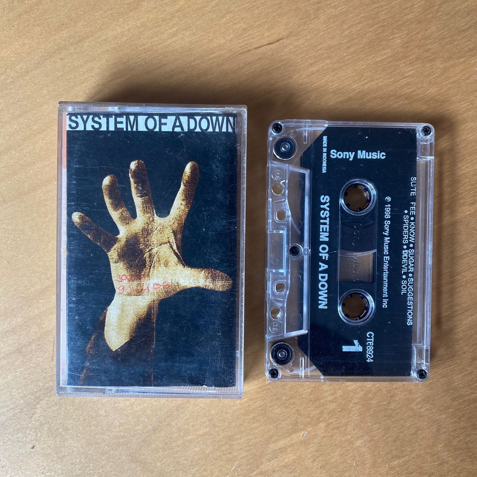 System of A Down Audio Cassette Tape 