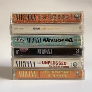 Nirvana / Nevermind, titelloos, Unplugged In New York Sliver In Utero From The Muddy Banks of the Whiskah Bleach - Audiocassettebandje