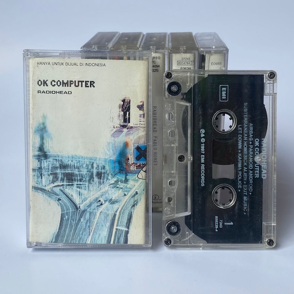 Radiohead - OK Computer Kid A Pablo Honey Amnesiac Hail to the Thief The Bends My Iron Lung - Audio Cassette Tape