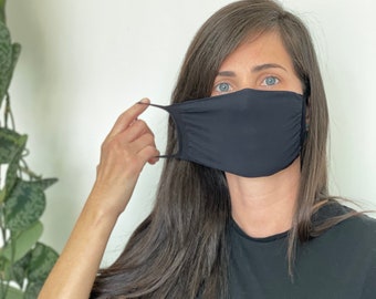 Face Mask - nylon spandex Mask - Washable Mask - Filter pocket - sport mask Mask - breath easy Mask- great for workout mask - MADE IN USA
