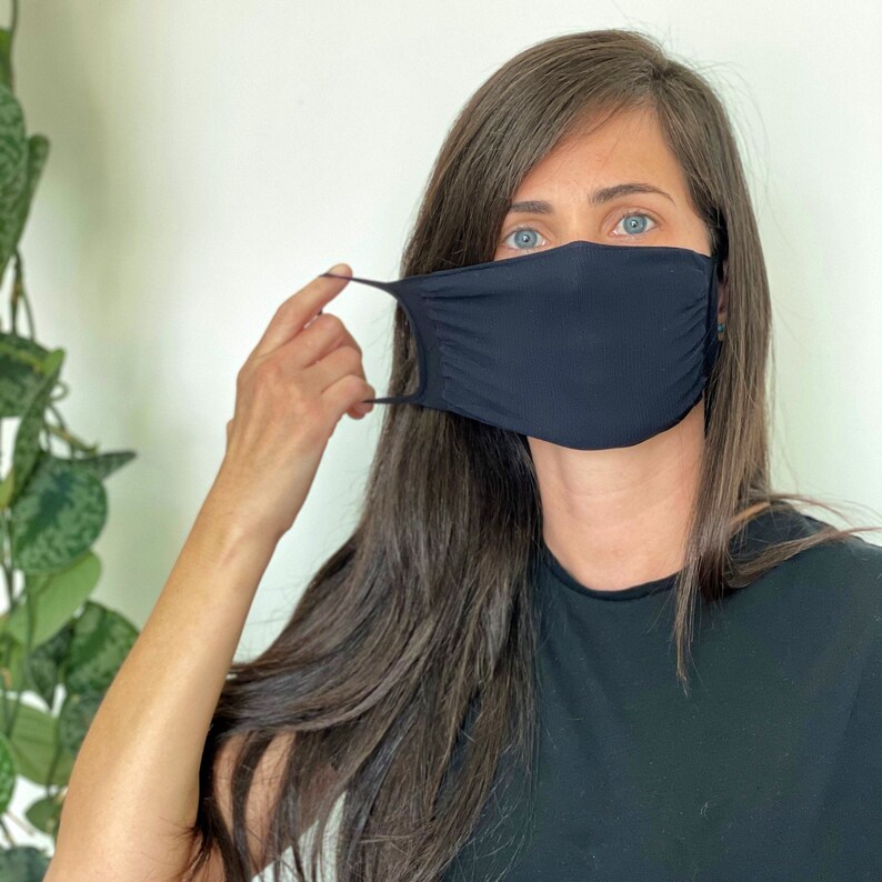 Face Mask Nylon Spandex Mask Washable Mask Filter Pocket Etsy