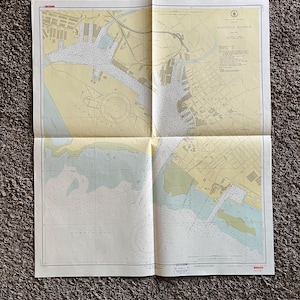 Large 1950s Map of Hawaii and Oahu 32 x 46, Pearl Harbor Maps, Vintage Travel Art, Hawaiian Artwork, Hawaiian Souvenirs Gifts, Island Art