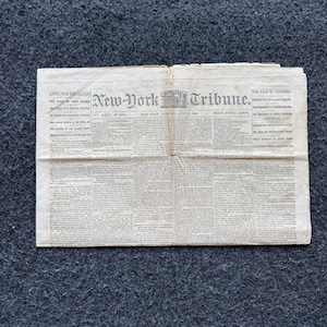 1862 Fall von New Orleans und Schlacht von Yorktown, Bürgerkrieg Original Zeitung, Geschichtsmemorabilien Geschenk, Geschenke für Papa, Vintage Sammlerstücke