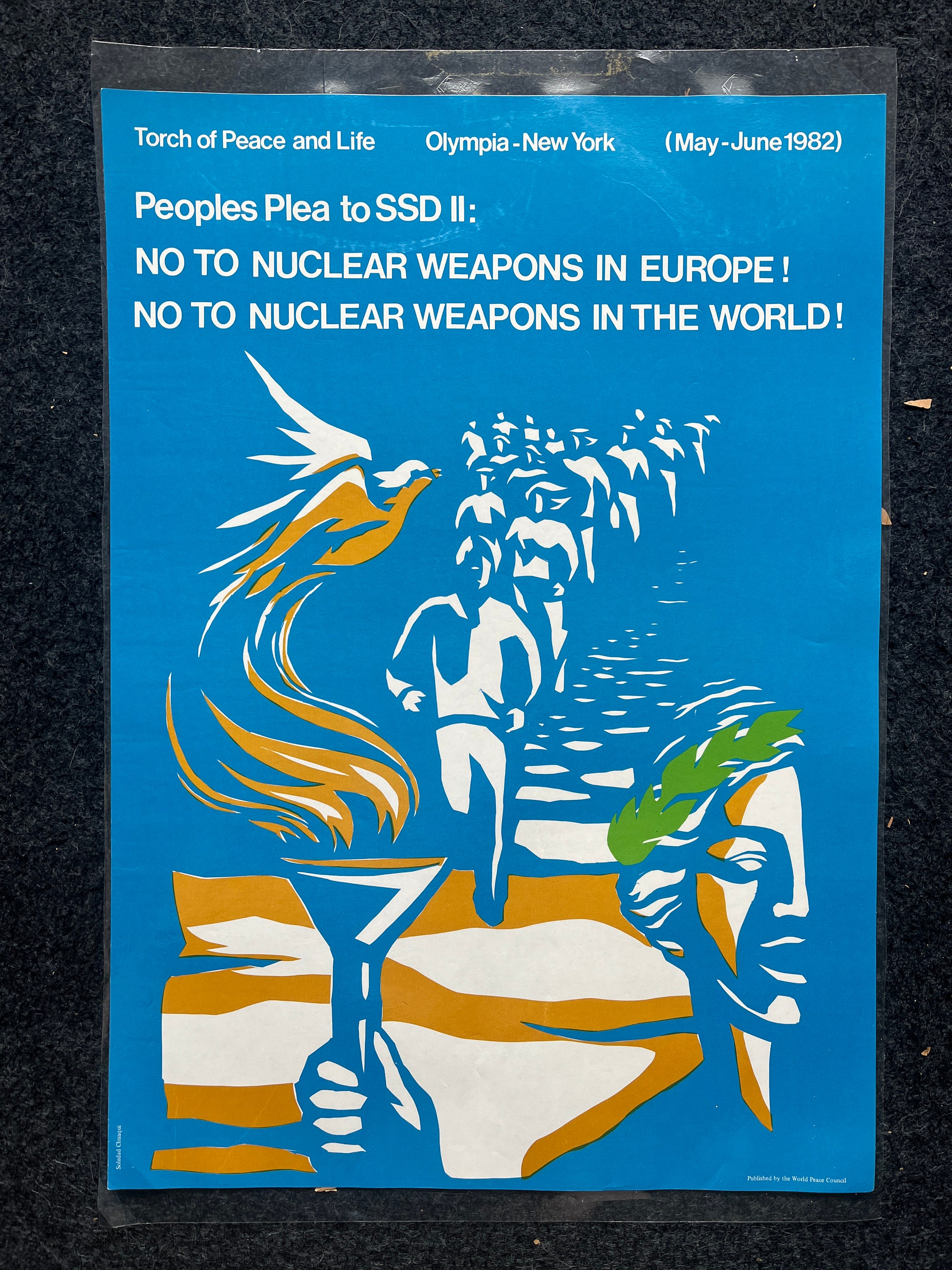 1980s Anti War Poster: USSR Cold War Propaganda, European Union