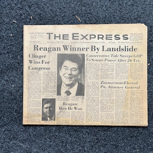 1980 Ronald Reagan eletto Presidente, Giorno, Sconfigge Jimmy Carter, Presidenti degli Stati Uniti, Politica degli Stati Uniti, Regali per i Repubblicani, Regali per i Conservatori