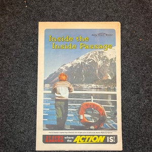 1960s Fairbanks Alaskan Vintage Newspapers - ZZZ - Vintage Travel Posters -Americas Last Frontier - Alaskan History Inuit Culture History