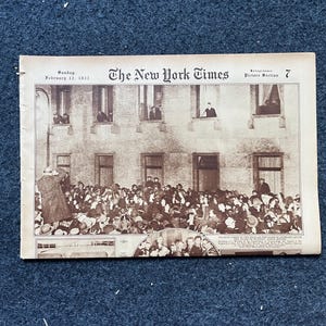 1933 Germany Chancellor Decided, Prelude to WW2, WW2 Memorabila, Original Vintage Newspaper, Wehrmacht Republic of Germany, German History,