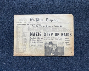 1940 Battle of Britain - Luftwaffe Bombing of London, Vintage WW2 Gifts, World War 2 Memorabilia, Military Gifts, Gifts for Him