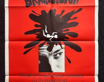 1965 Brainstorm Noir Horror Thriller - William Conrad Hunter Andrews Francis Horror One Sheet Poster 27 x 41