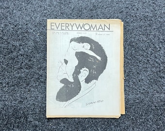 Vintage 1970er Jahre feministische Zeitung, Everywoman 2nd Wave Feminismus, LGBTP Memorabilia, feministische Geschenke, weibliche Ermächtigung, Geschenke für Frauen,