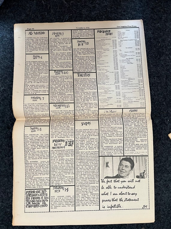 1970s Counterculture LGBT Los Angeles Free Press, Black Panther