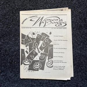 Vintage 2000 Pet Feminist Newspaper, Womens Voice Third Wave Feminism, Gifts for Wife Mother, Feminist Gifts, Female Empowerment