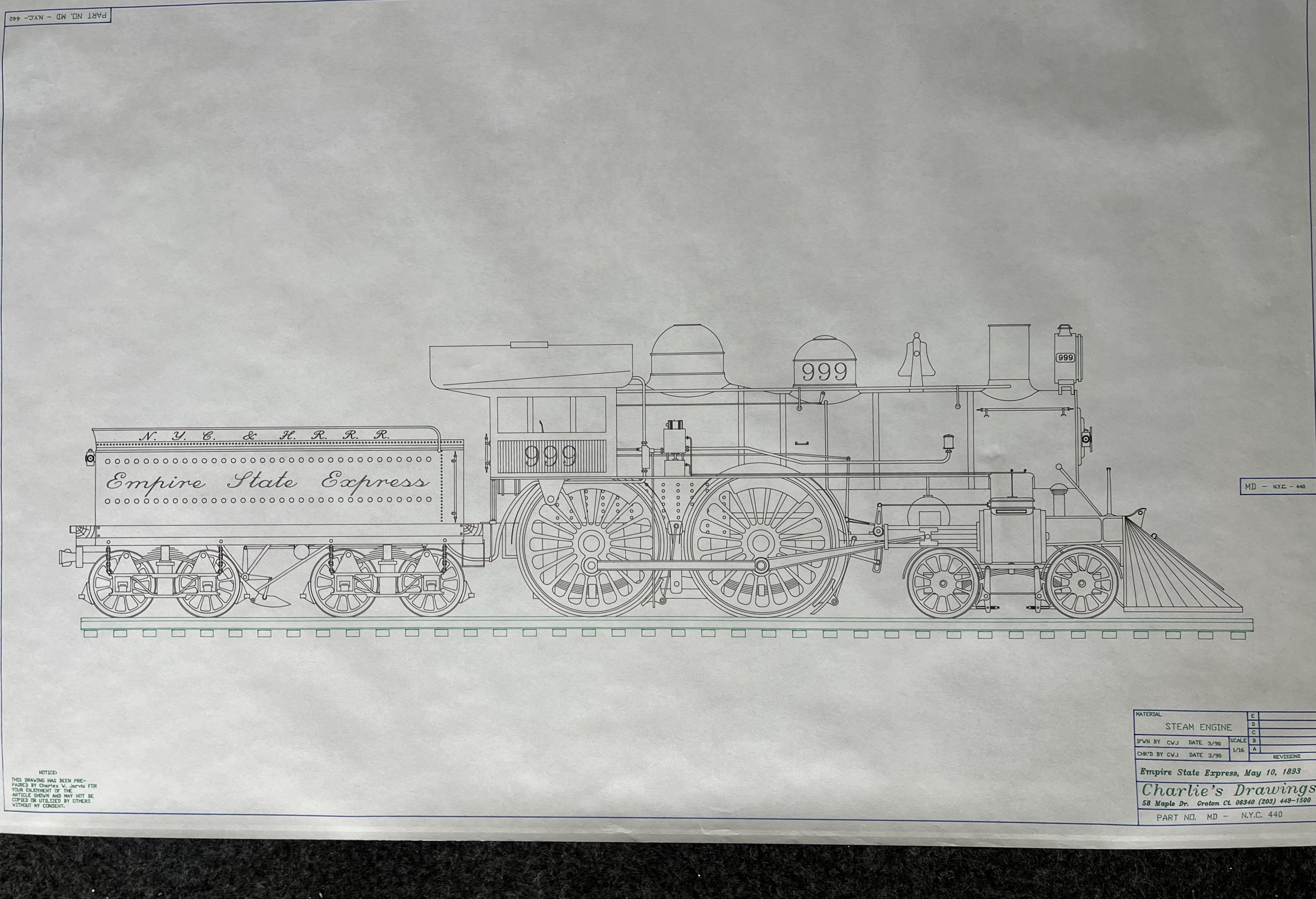 絵画 8969 1980s Hobbyist Train Diagram- WW2 Union Pacific Big Boy