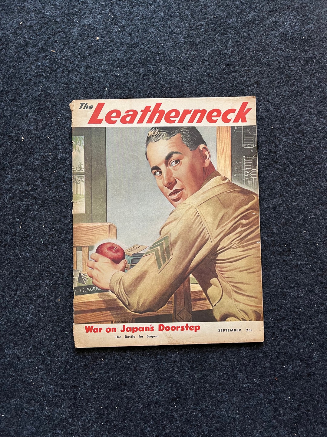 WW2 Marine Leatherneck Complete Magazine Marine Wall Decor Etsy