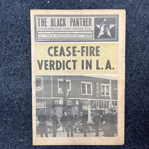 1971 Larry Blaylock Murder by Police, Black Excellence, California Souvenir, Oakland Souvenirs, Political Propaganda, Vintage Newspaper
