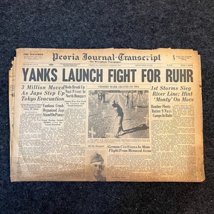 Best of the Rest - Late WW2 European Theatre Newspaper - Original Vintage World War 2 Memorabilia Newspaper - US Allied Forces Liberate WWII