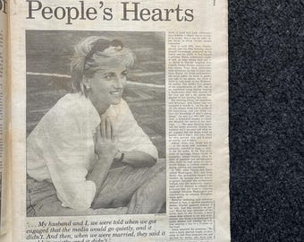 希少なヴィンテージ ダイアナ妃記念新聞 - 1997 年記念版、英国君主制