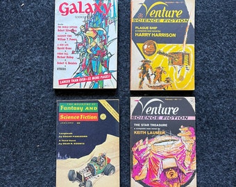 80s illustrated books Original 1980s Science Fiction and Horror Stories -Fantastic Stories - SciFi Stories and Vintage Art - Space and Monster Magazines