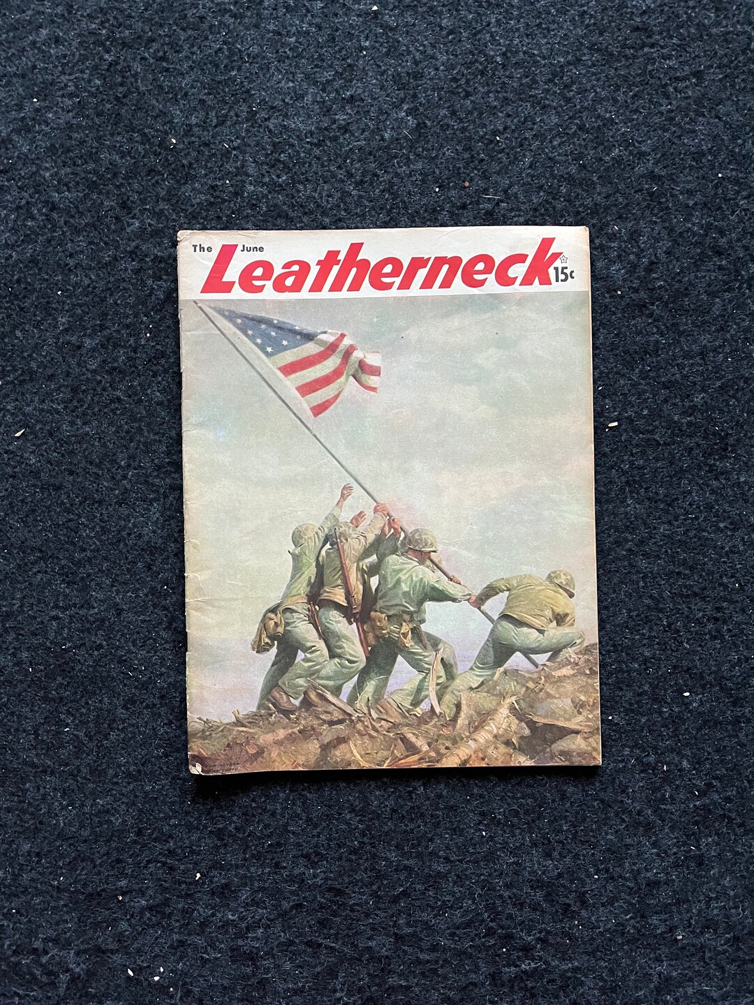 WW2 Marine Leatherneck Complete Magazine Marine Wall Decor Etsy