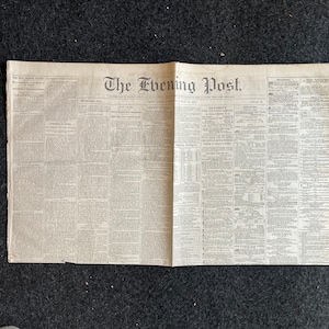 1862 Schlacht von New Orleans, 10. Mai 1862 Original-Bürgerkriegszeitung New Orleans Geschichte Erinnerungsstücke, Geschenke für Väter Civil War Memorabilia