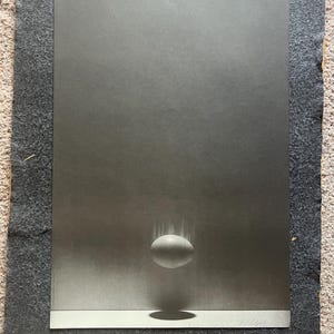 Cartel de la paz de Hiroshima de 1985 FIRMADO, obra de arte de propaganda original, cartel de la paz japonés, decoración de pared vintage de la URSS, carrera espacial de la Guerra Fría,