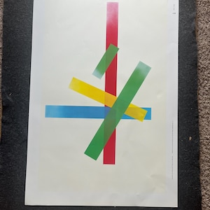 Cartel de propaganda original contra la guerra nuclear de Hiroshima de 1985, cartel de paz cuáquero, cartel vintage de la URSS, carrera espacial de la Guerra Fría,