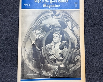 1944 WW2 Magazine Section - Original Vintage Newspaper, Military History Gifts, Historic gifts, WW2 Memorabilia