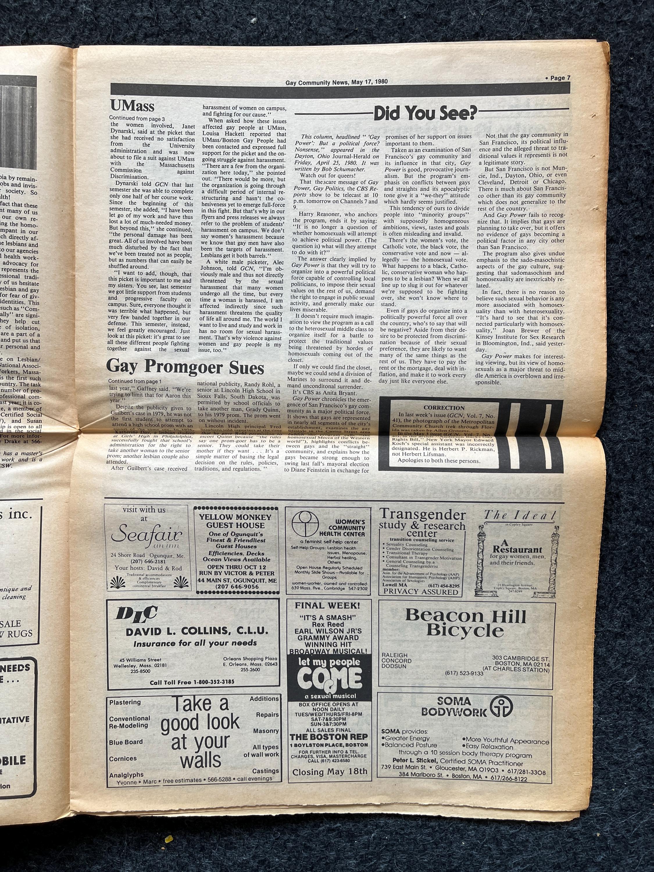 1980s LGBT Newspaper, LGBTQIA Memorabilia, Queer Gifts Artworks