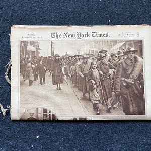 第一次世界大戦のヴィンテージ新聞写真セクション、第一次世界大戦の記念品とギフト、歴史とオタクのお土産、ヴィンテージのオリジナル新聞