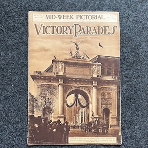1919 WWI Victory Parades – New York Times Pictorial Newspaper – World War One Memorabilia Original Vintage Collectible – New York Paris WWI