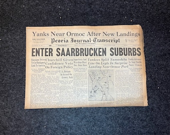 Newspaper Reprint - WWII: 