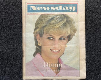Rare Vintage Princess Diana Memorial Newspaper - 1997 Commemorative Edition, British Monarchy, UK European History, England Royalty Decor